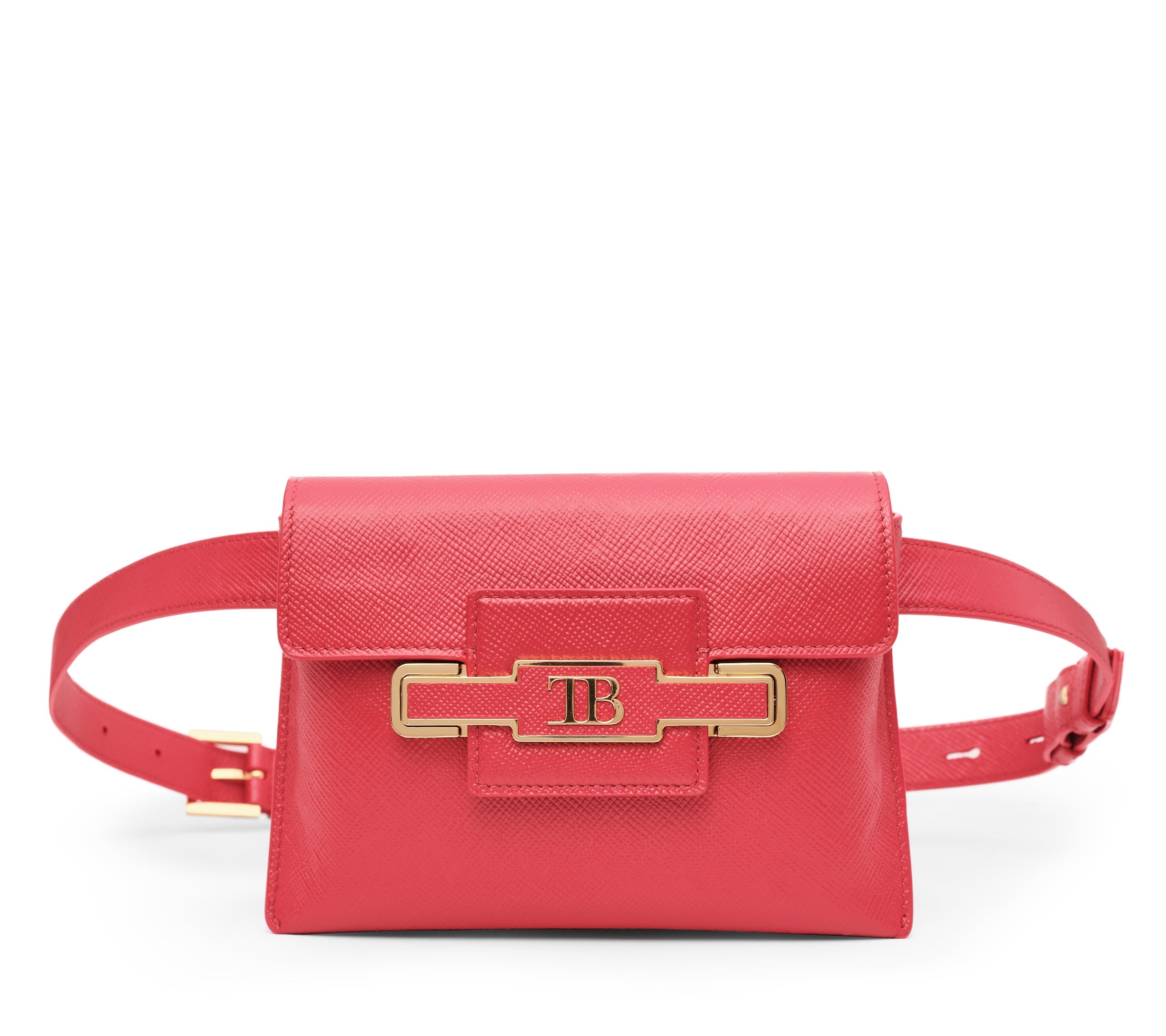 Diamond Belt Bag in Red