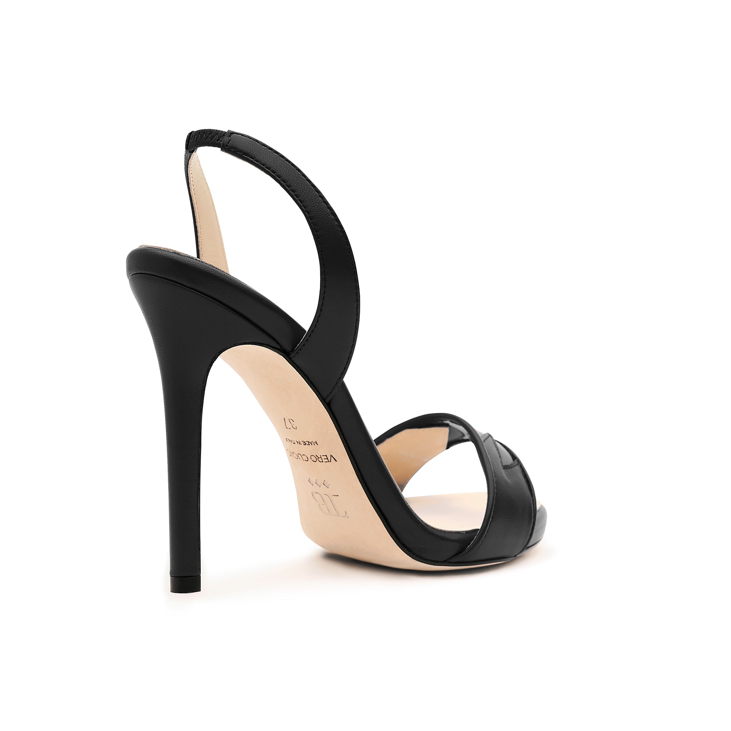 Giselle - Black Open-Toe High Heels - Tiannia Barnes