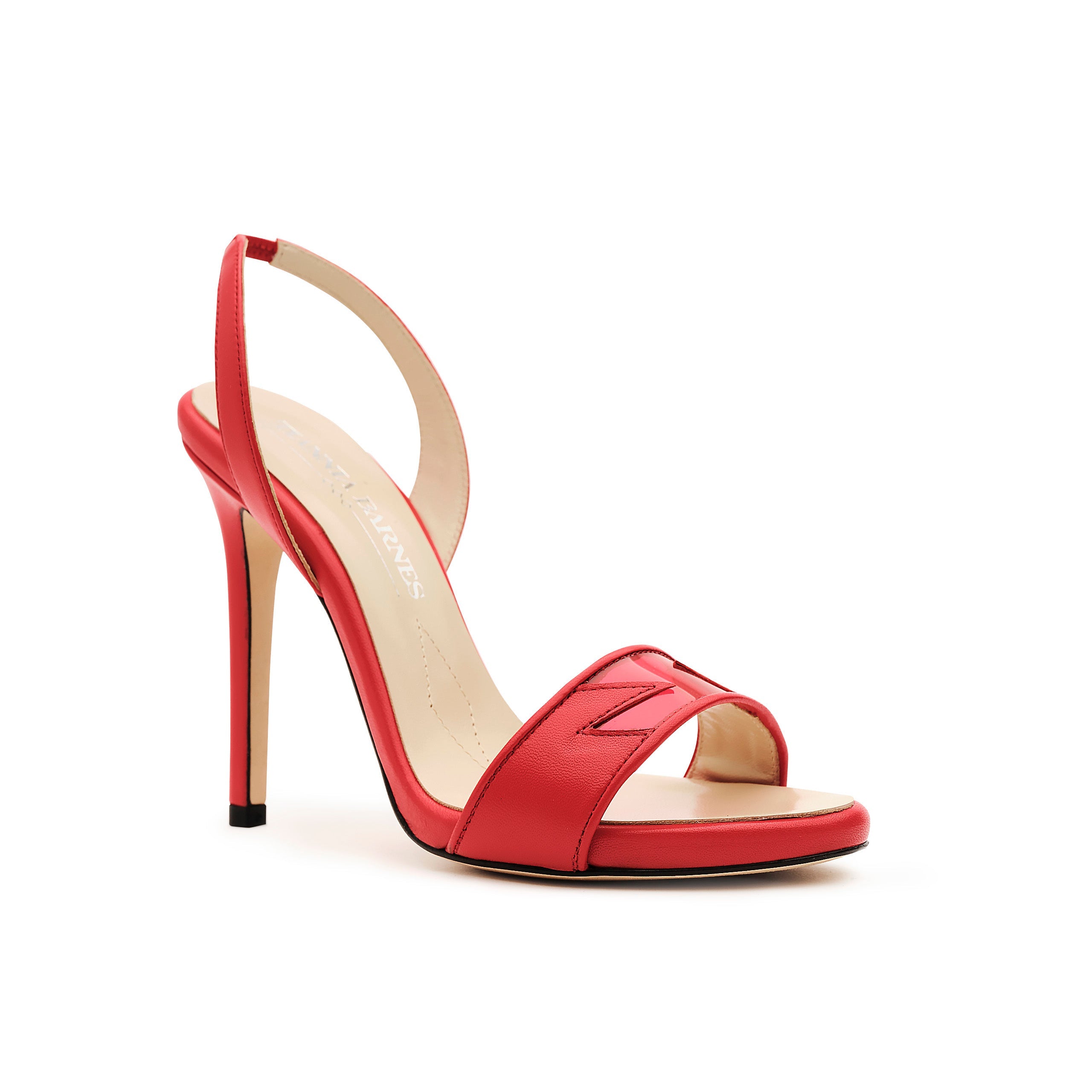 Giselle - Red Open-Toe High Heels - Tiannia Barnes