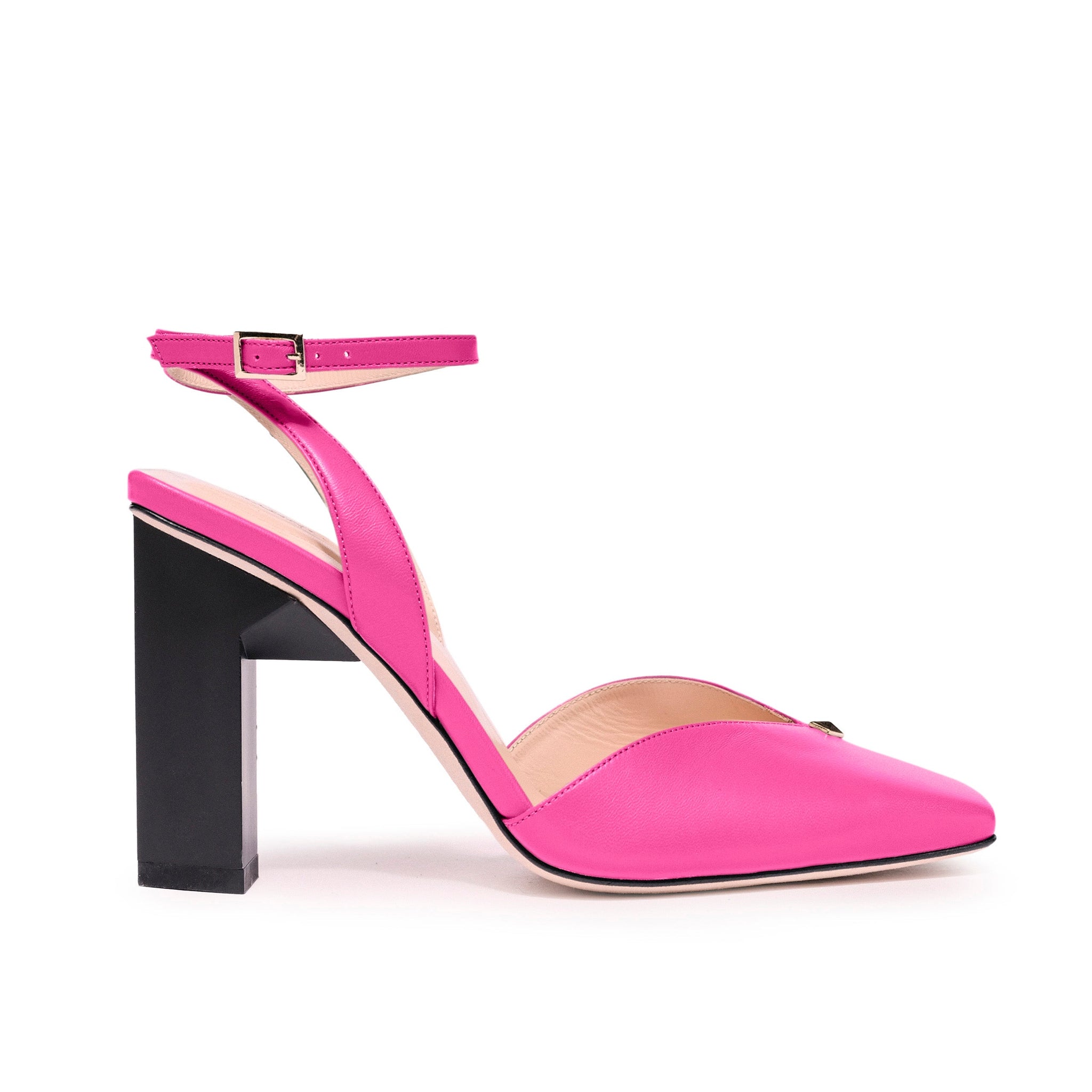 Hendrick Brun Atrice Pink High Heel Pumps - Suede Dress Pumps With 4 Inch Heel