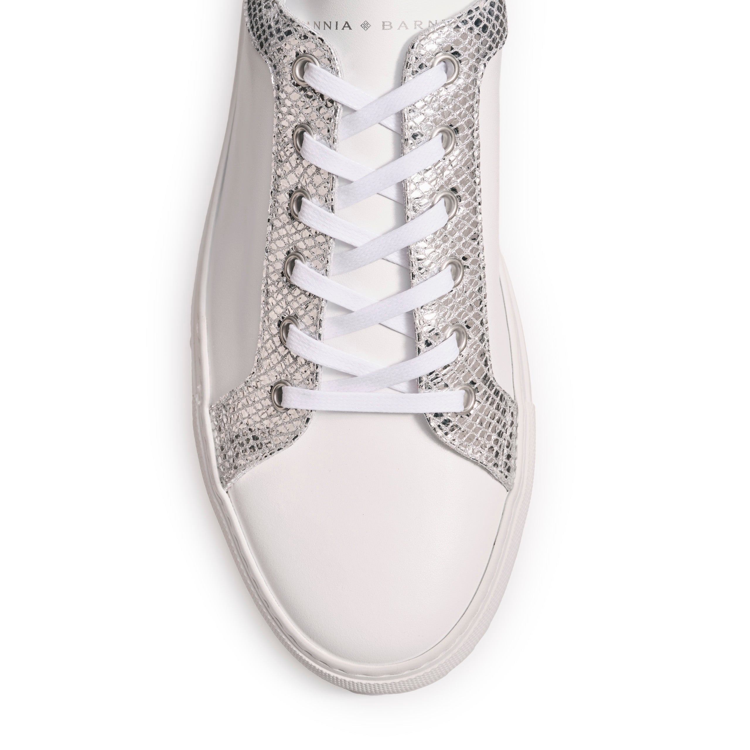 Men’s Billy Leather Low-Top Alabaster White Sneaker - Tiannia Barnes