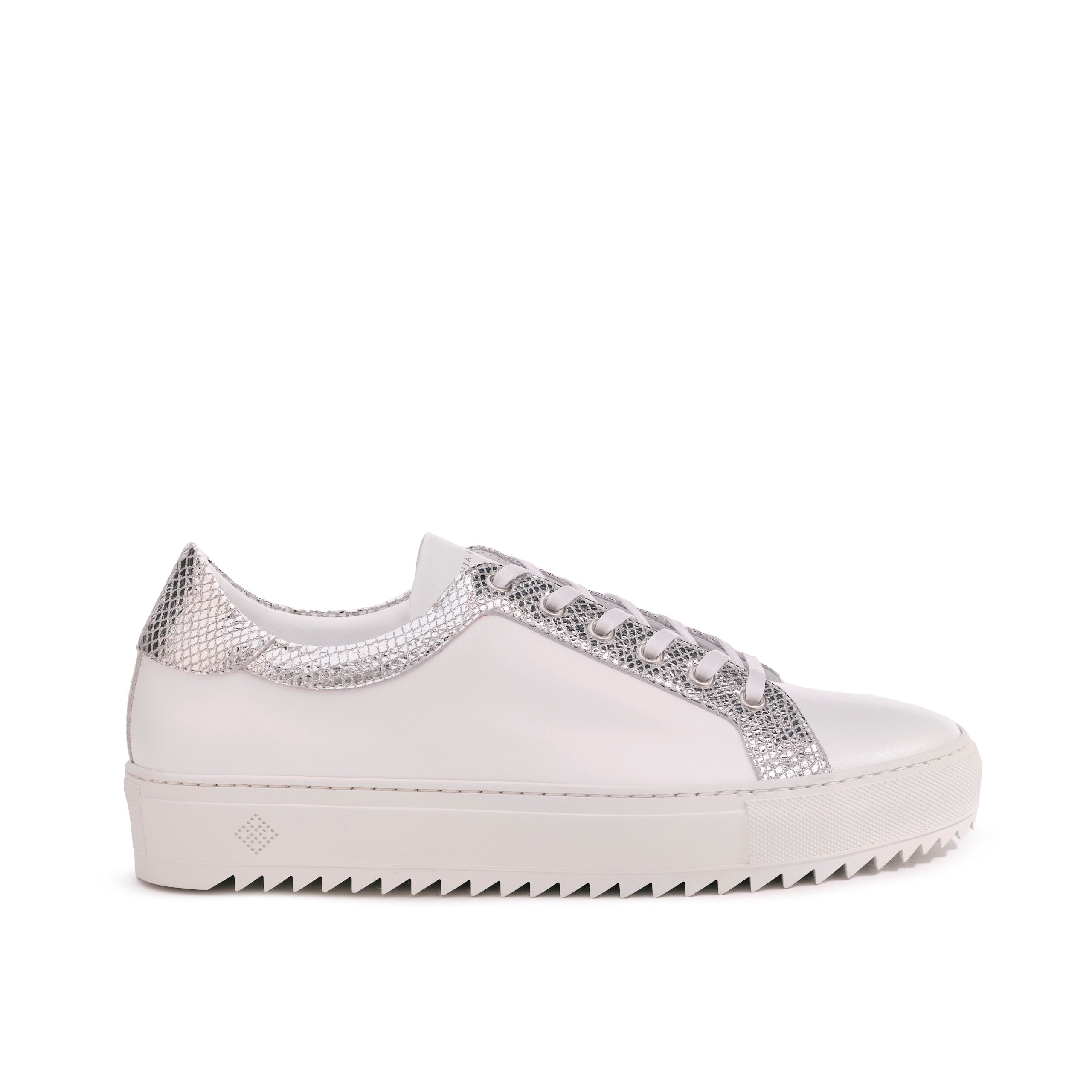 Men’s Billy Leather Low-Top Alabaster White Sneaker - Tiannia Barnes
