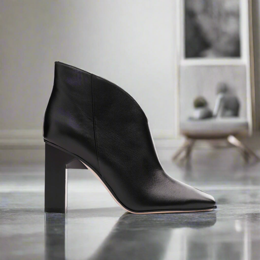 Sancy Ankle Bootie Black - Tiannia Barnes