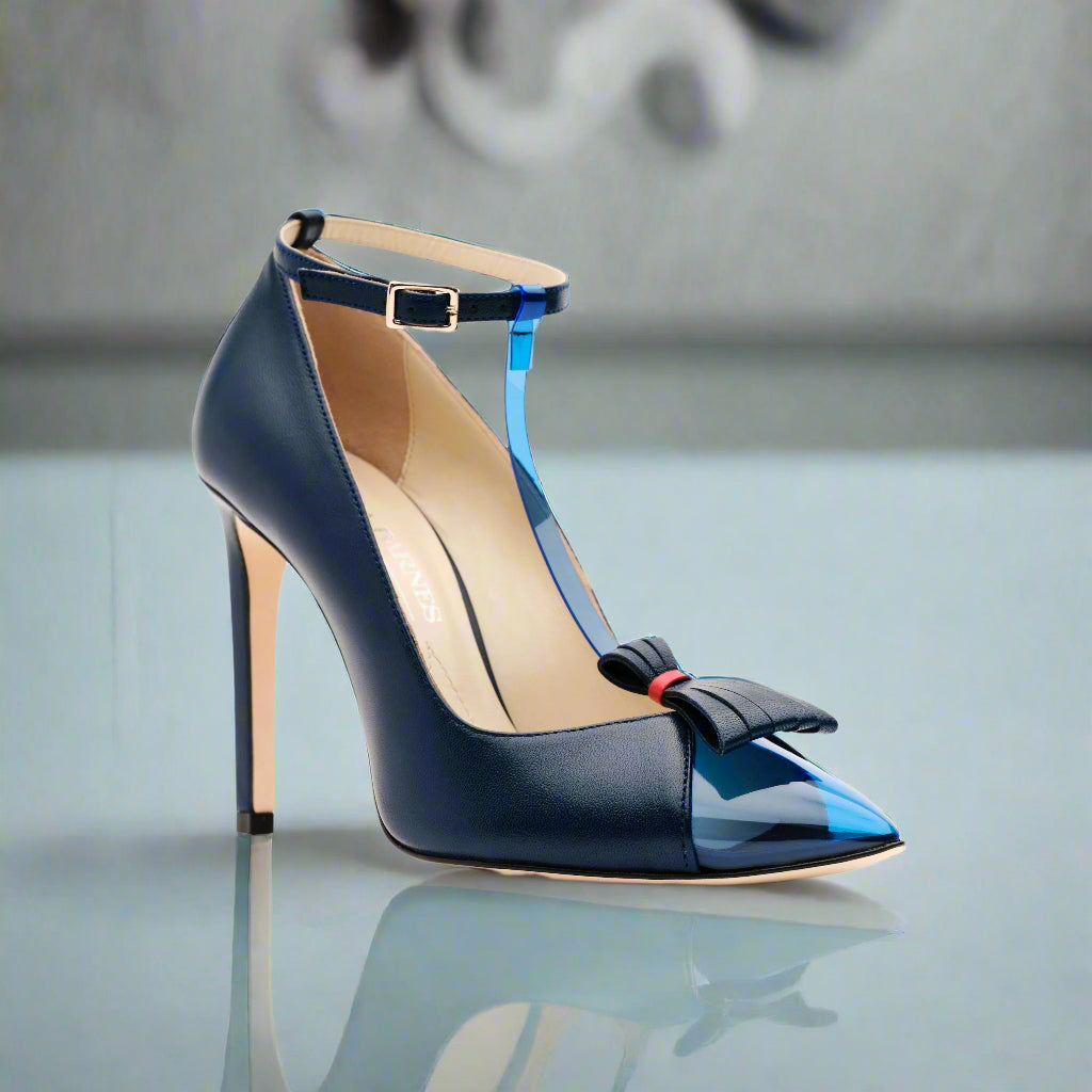 Tamron Bright Navy and Ocean Blue Pump - Tiannia Barnes