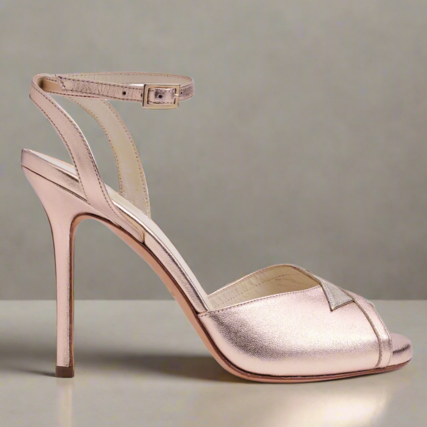 Taraji Ankle Strap, Two-Tone Heels