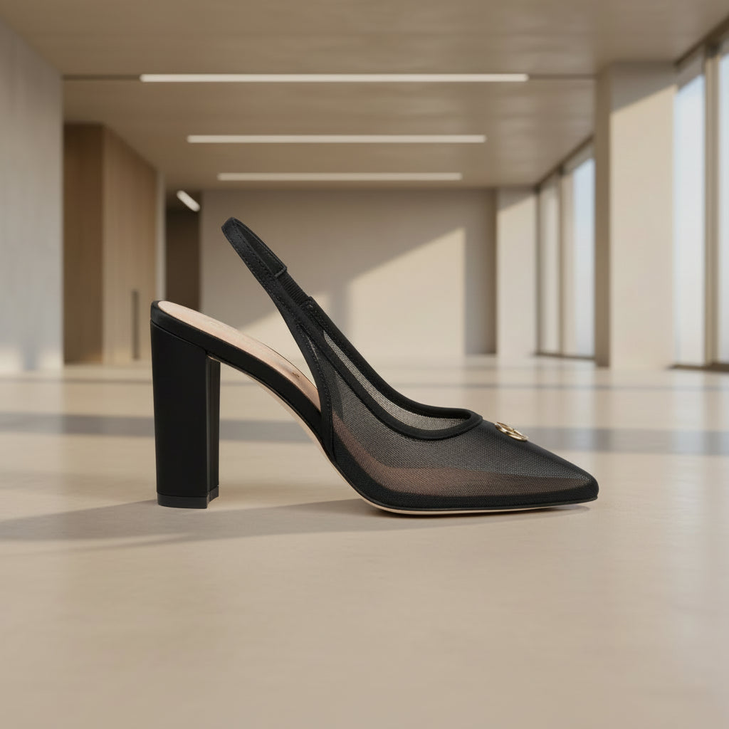 Alexis Micro-Mesh Slingback Pump