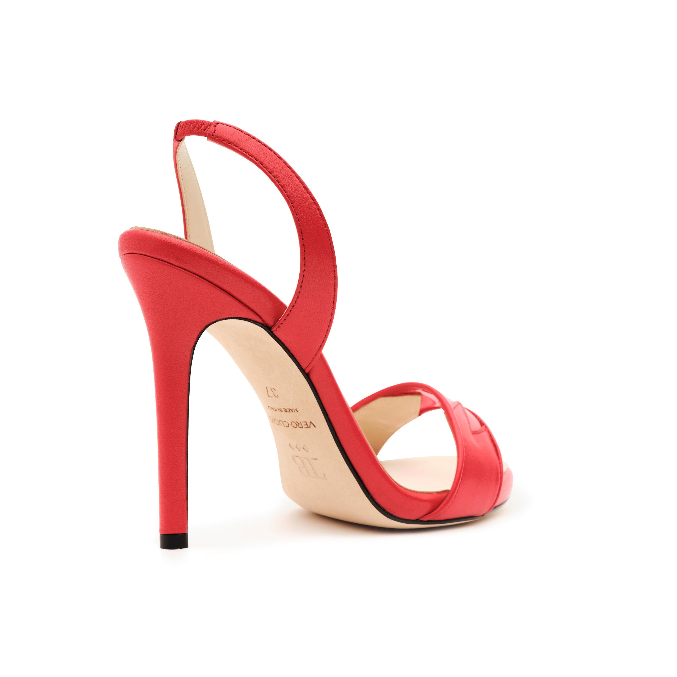 Giselle - Red Open-Toe High Heels - Tiannia Barnes