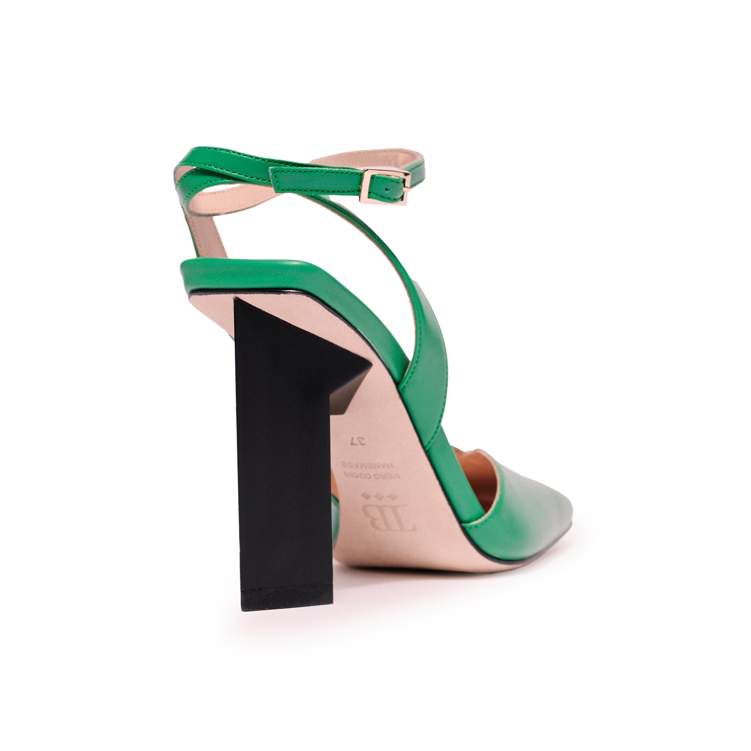 Green Hope Ankle Strap Heels – High - Tiannia Barnes