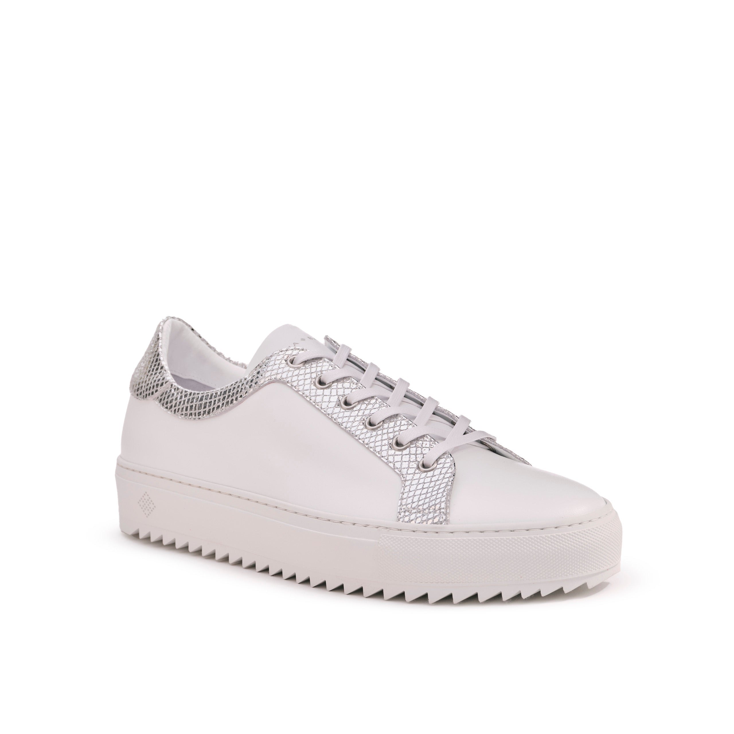Men’s Billy Leather Low-Top Alabaster White Sneaker - Tiannia Barnes