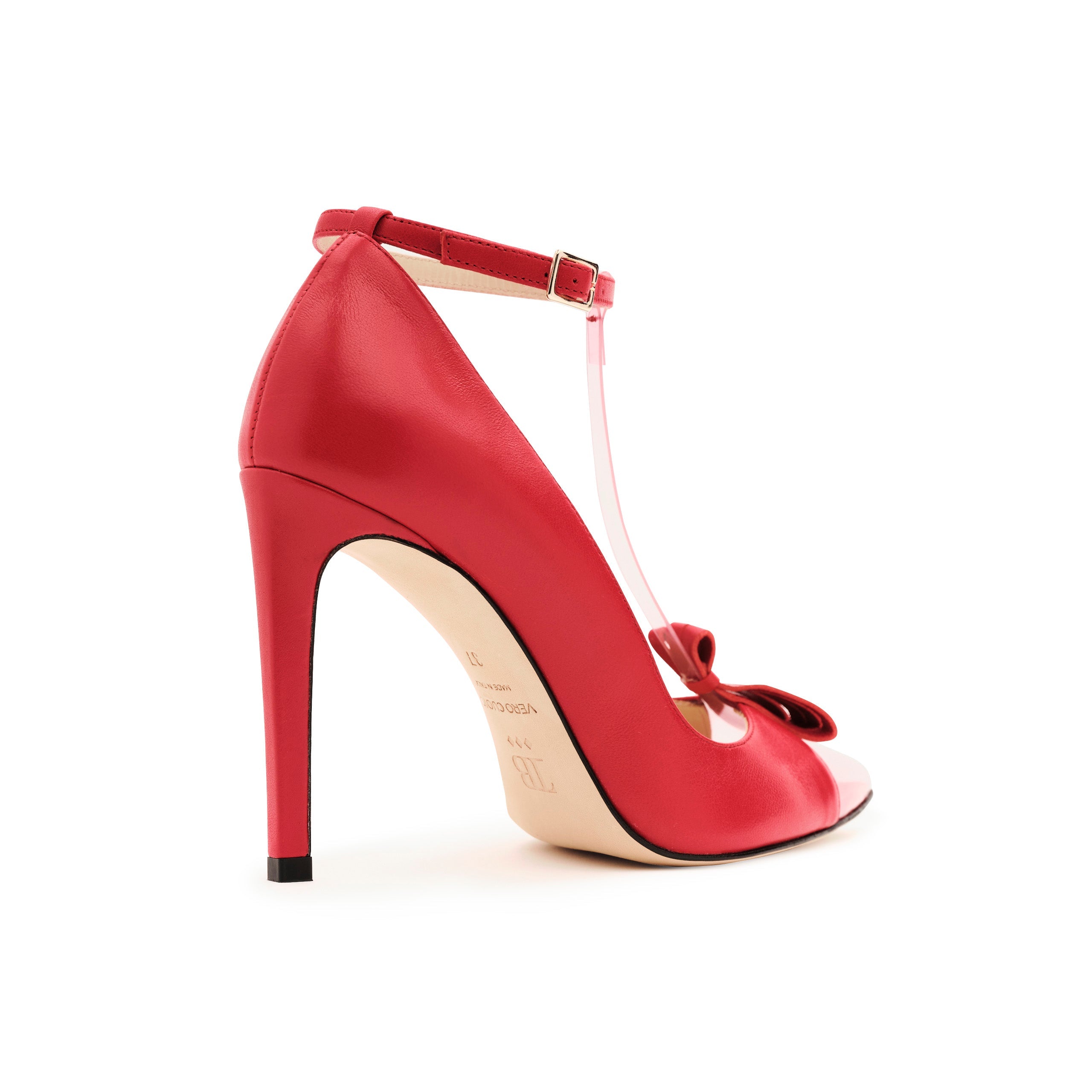Tamron Santa Red With Pink And Red Accent Pump - Tiannia Barnes